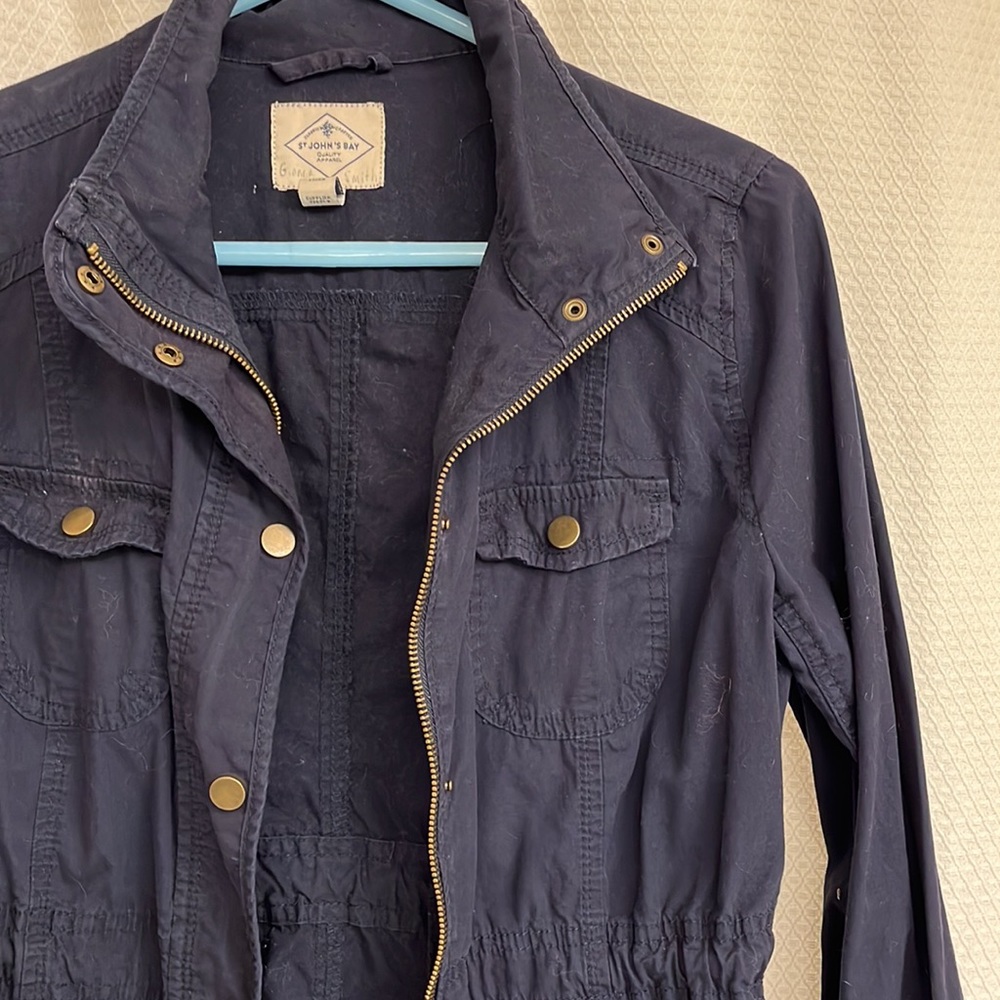 Navy Utility Jacket - image 2